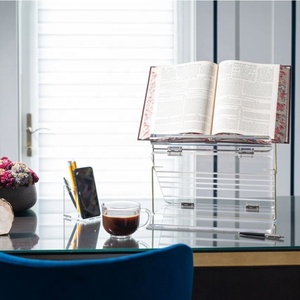 Có thể gập lại <span class=keywords><strong>lucite</strong></span> cuốn sách <span class=keywords><strong>Rack</strong></span> hiển thị cho đọc sách kệ sách - Product Image 5