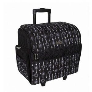 Échantillon gratuit : ce chariot à roulettes avec bretelles et poignées robustes est compatible avec les machines à coudre. - Product Image 6