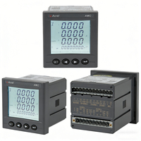 Acrel AMC72-AV3 Voltmètre numérique programmable triphasé, compteur de tension et de courant AC, précision de classe 0,5, affichage LED, CE