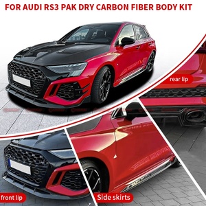 ชุดแต่งคาร์บอนไฟเบอร์แบบแห้งสไตล์ PAK สำหรับ Audi RS3 8Y ประกอบด้วยลิ้นหน้า ดิฟฟิวเซอร์หลัง สเกิร์ตข้าง ปีกหลัง ชุดแต่งครบเซ็ต - Product Image 5