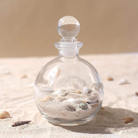 Diffuseur de parfum en verre vide de haute qualité en forme de boule, 100 ml, 150 ml, 250 ml, avec bouchon en bois pour la décoration de la maison