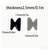 Accessoires pour lunettes, coussinets papillon, plaquettes de nez en silicone, embouts de branches noirs pour lunettes, emballés individuellement