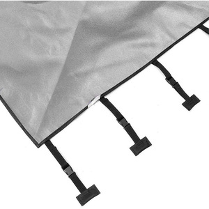 Rv Trailer <b>Windshield</b> <b>Cover</b> 220X175Cm Waterproof Black Front Caravan Sunshade Protection <b>Cover</b> - Product Image 4