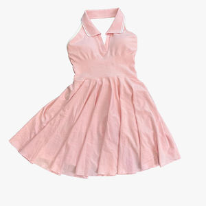 Falda de tenis personalizable para mujer, falda deportiva de bádminton con bolsillo de solapa y almohadilla para el pecho, conjunto de vestido deportivo de tenis antiexposición - Product Image 2