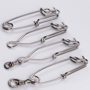 Longline trotline Clip 1.8x60mm thép không gỉ xoay Snap hook Clip câu cá 50kg đến 65kg Khả năng chịu tải nhanh chóng kết nối - Product Image 6