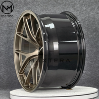 Rines de Aleación Maxtera Forjados Personalizados con Diseño RID en Oro y Diamantes para BMW, Porsche, Audi, AMG, 370Z, GT-R, Mustang, Corvette, Supra, Lexus IS