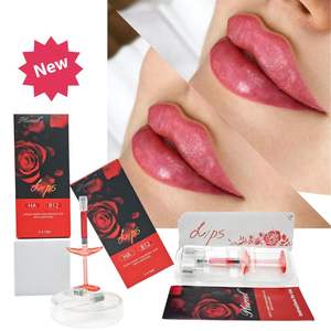 Gel d'acide hyaluronique monophasique CE le mieux noté pour les lèvres / Remplisseur de lèvres à teinte rouge douce avec vitamine B12, <span class=keywords><strong>injection</strong></span> pour les lèvres - Product Image 1