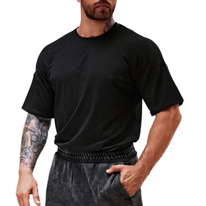 เสื้อยืดออกกำลังกายขนาดใหญ่พิเศษ 220gsm สำหรับผู้ชาย ไซส์พลัส ผ้าฝ้ายหนา สตรีทแวร์ พิมพ์ลายแบบ DTF DTG  เสื้อยืดโอเวอร์ไซส์ - Product Image 6