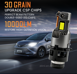 Hệ thống đèn chiếu sáng ô tô LED DIINII 120W 10000LM D1s D2s D3s D4s, cắm trực tiếp, tương thích Canbus, bóng đèn pha ô tô - Product Image 2
