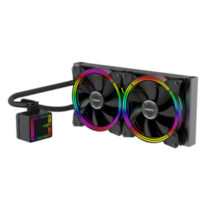 Bộ Tản Nhiệt Chất Lỏng <span class=keywords><strong>CPU</strong></span> ALSEYE AIO 280Mm, Quạt RGB Kép, Đồng Bộ Hóa Ánh Sáng RGB Cho AMD Ryzen/Intel 1151/2066 - Product Image 2