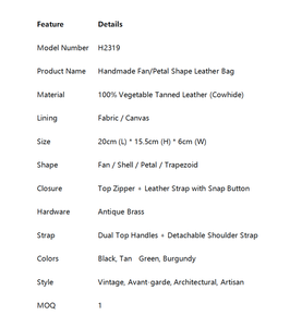 กระเป๋าหนังวัวแท้ งานฝีมือระดับไฮเอนด์ ดีไซน์วินเ<span class=keywords><strong>ท</strong></span>จแบบจีบ สำหรับผู้หญิง - Product Image 6
