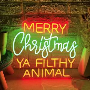 Letrero de neón LED de <span class=keywords><strong>Navidad</strong></span> azul impermeable para exteriores decorativo moderno para fondo de vacaciones - Product Image 4