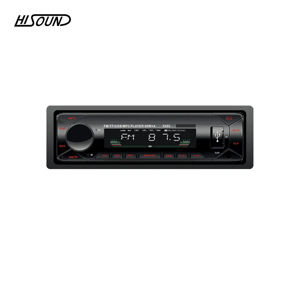1 din car radio mp3 player with BT FM USB music support phone app control AUX auto stereo