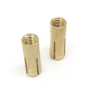 SDPSI DCT M6 M8 M16 metric knurled inch brass zinc plated concrete drop in anchor