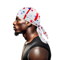 Durag Personalizado, Gorro Pirata, Durag de Poliéster de Buena Calidad con Estampado por Sublimación para Hombre, Forro de Casco, Gorra