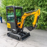 1000kg Excavator Kompak Kecil dengan Sertifikasi CE & EPA HT-10B