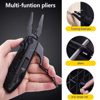 Couteau pliant multifonctionnel compact et léger 18 en 1 pour le travail, le camping et la survie en plein air