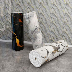 Interior Material Self-adhesive PVC <strong>Wall</strong> Stickers <strong>Waterproof</strong> Oil-Proof Marble 3D <strong>Wall</strong> <strong>Panels</strong> <strong>for</strong> <strong>Kitchen</strong> Home Decor 40x300cm - Product Image 4