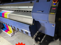 Imprimante à solvant Allwin Konica 512I d'occasion pour bannières flexibles, imprimante Allwin C8-512I avec tête d'impression Konica 512I/30pl, imprimante 3,2 m