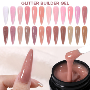 Gel UV Constructeur Pailleté Longue Durée 36 Couleurs Facile à Apprendre, Sans <span class=keywords><strong>HEMA</strong></span>, Sans TPO, Gel Dur, Logo Personnalisé pour Écoles de Manucure - Product Image 1
