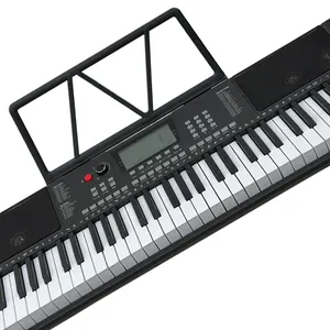 Piano listrik profesional katrol ganda Organ elektronik Keyboard Piano 61 tuts MIDI & USB fungsi alat musik Piano