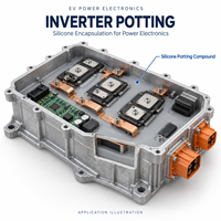 Scellant en silicone pour la protection contre l'humidité et les liquides automobiles des composants sensibles et des connecteurs ECU OBC