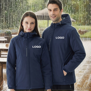 เสื้อแจ็คเก็ตกันน้ำแบบซอฟต์เชลล์ ซิปเต็มตัว คอตั้ง สไตล์ลำลอง สำหรับฤดูใบไม้ร่วง เหมาะสำหรับทีมงานและชุดยูนิฟอร์มบริษัท สำหรับผู้ชาย  เสื้อโค้ทสำหรับทำงานที่ให้ประสิทธิภาพสูง - Product Image 2