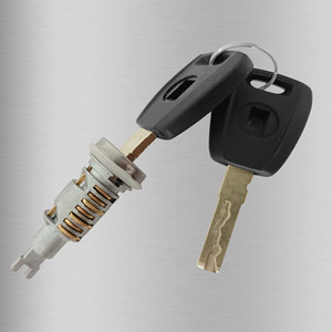 กระบอกกุญแจรถยนต์ Fiat รุ่น FY159M3 พร้อมกุญแจ 2 ดอก อะไหล่ล็อคประตูรถยนต์ - Product Image 2