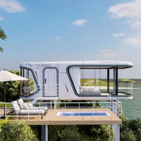 Capsule spatiale mobile multifonctionnelle de haute qualité, certifiée CE, pour appartement modulaire personnalisé et glamping – Vente chaude, directement de l'usine chinoise