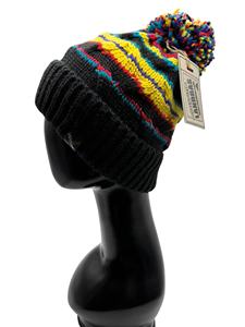Hot Sale LANDBAS LUH-15862 Plain Knit & Cable Pattern <b>POM</b> <b>POM</b> Beanie Unisex Fashion Style Beanie Hats Custom for Skiing - Product Image 3