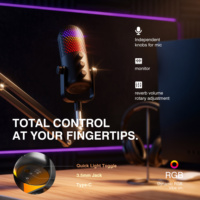 Microphone à condensateur dynamique USB SU1pro, enregistrement sensible, réduction du bruit, diffusion en direct, karaoké, compatible avec les téléphones et les ordinateurs