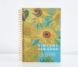 Cuaderno Espiral de Tapa Dura con Diseño Impresionista de <span class=keywords><strong>Monet</strong></span>, 150 Hojas, Encuadernación Dorada, Tamaño B5 - Product Image 4