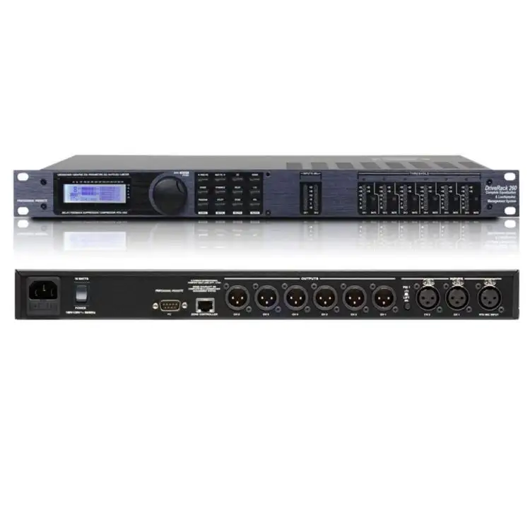 DBX260 ses işlemcisi sürücü raf Dbx Driverack 260 PA işlemci ses Dsp dijital ses hoparlör yönetimi işlemci