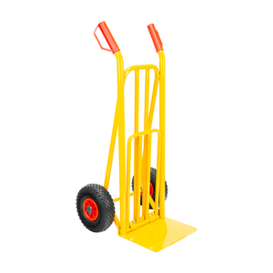 Chariot d'entrepôt / Chariot à sacs avec pelle pliable, roues pneumatiques, jantes en plastique - Product Image 1
