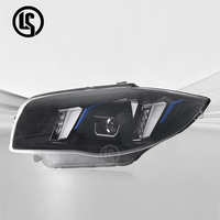 Conjunto de Faros Delanteros LED LS para BMW Serie 1 E87 E88 2004-2011, Luces Láser de Doble Color Amarillo y Blanco DRL, Conexión Plug and Play