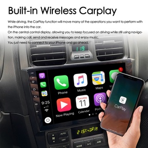 8 + 128GB ระบบนำทาง GPS Android 13 Ai วิทยุสเตอริโอสำหรับ Hyundai Sonata 2003-2009ไร้สาย CarPlay 2Din วิดีโอมัลติมีเดีย - Product Image 4