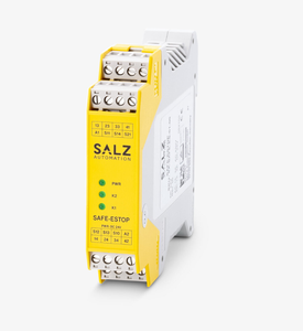 Safe E-Stop relay, 3NO/1NC, for emergency stop/<b>door</b>/<b>light</b> curtain, 3 safe/1 aux contacts, 1/2-ch, SIL3/Cat4/PLe, 24V DC - Product Image 1