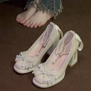 Nouvelles Chaussures Plates Mary Jane Style Français Été-Automne 2026, Rétro Britannique, à Semelle Épaisse en Cuir, Talon Carré - Product Image 5