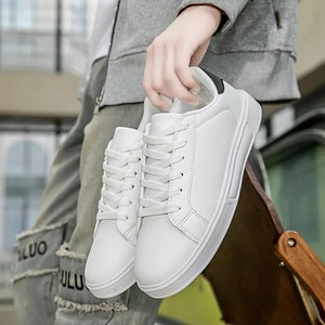 Baskets blanches polyvalentes printemps-automne, nouvelles chaussures plates confortables décontractées, dessus en PU, chaussures de <span class=keywords><strong>marche</strong></span> décontractées pour hommes tendance - Product Image 4