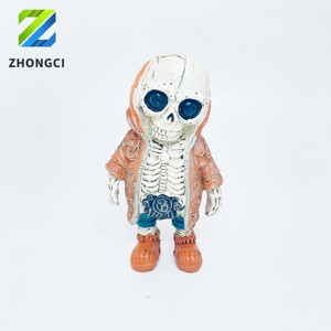 Ensemble de 4 figurines décoratives sur le thème d'Halloween bleu clair, édition de collection, vente directe d'usine avec une réduction significative - Product Image 2