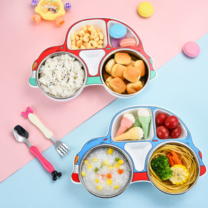 Hộp Cơm Trưa Phim Hoạt Hình Orealmi 304 Hộp Đựng Thức Ăn Bằng Thép Không Gỉ Cho Bữa Trưa Xe Buýt Hình Dạng Hộp Cơm Trưa Cho Trẻ Em - Product Image 3