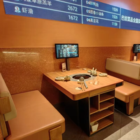 Mobilier de restaurant personnalisé ensemble table et chaises en bois au design contemporain de bonne qualité