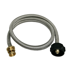 Manguera de propano de acero inoxidable FTQCC con conector regulador de 1 libra para parrilla al aire libre, cocina, repostería y barbacoa - Product Image 1