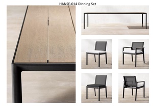 <span class=keywords><strong>Extensible</strong></span> de expansión de aluminio de jardín <span class=keywords><strong>mesa</strong></span> de comedor al aire libre muebles <span class=keywords><strong>conjunto</strong></span> impermeable - Product Image 2
