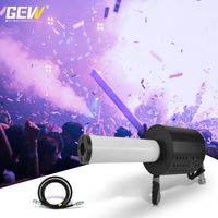 Canon à confettis portable pour DJ de discothèque, machine à confettis LED RGB, pistolet à CO2