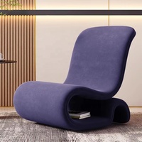 Chaise ergonomique au design simple et artistique, mobilier de luxe léger pour salon, fauteuil lounge italien