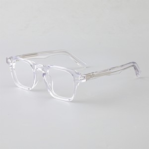 Finewell F3303 Unisex Retro Trendy Oval Acetate Full-Rim Eco-Friendly Anti-Blue Light Prescription Glasses Clear Vision - Product Image 5