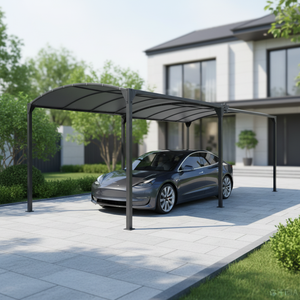 Tente de stationnement mobile pour jardin et terrasse extérieure, auvent de stationnement 10x20 pieds, pergola <span class=keywords><strong>en</strong></span> acier pour <span class=keywords><strong>voitures</strong></span> - Product Image 4