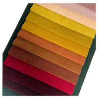 Tissu d'ameublement en velours nubuck mat, matériau de rembourrage solide pour canapé, chaise, coussin et vente en gros