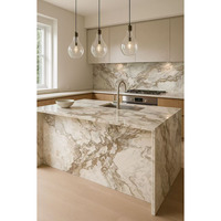 Dalles de quartzite en marbre de pierre translucide naturelle transparente légère pour fond de mur rétro-éclairé comptoirs de cuisine dessus de vanité